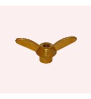 Brass Butterfly Wing Nuts Double Wing Design, Ergonomic Hand Tightening Nuts for Quick Assembly Disassembly in Industrial and Furniture Applications